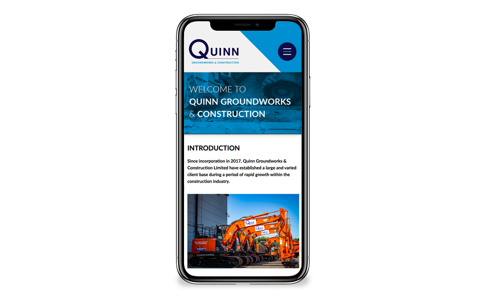 Quinn Groundworks website